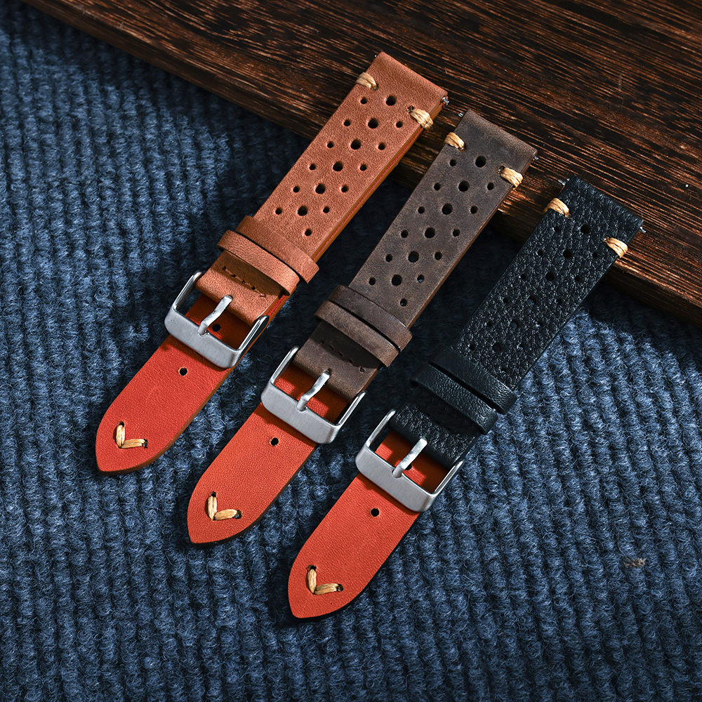 Tropic Strap Vintage - Echte Lederarmbänder für Uhren, Vintage-Armband, 18