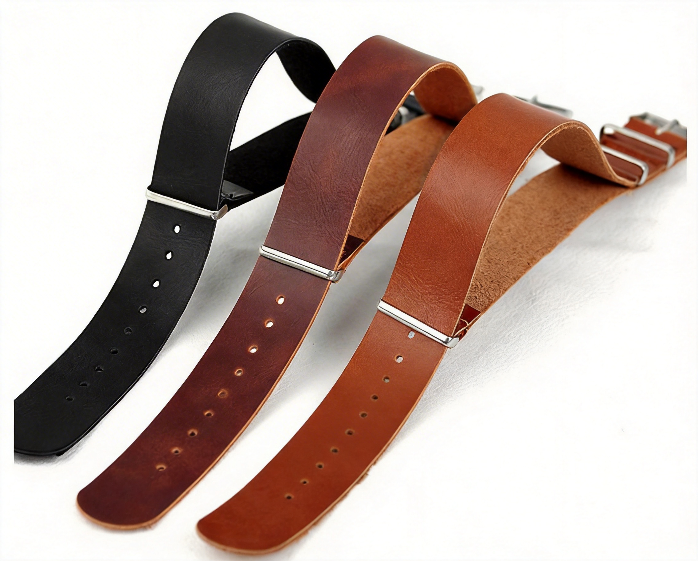 Tropic Strap Vintage - Vintage NATO ZULU Uhrenarmband aus Leder,