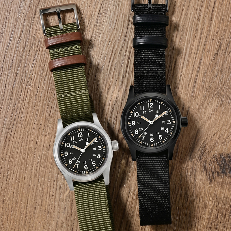 Canvas Strap Watch - Geripptes Nylon-Uhrenarmband, 20 mm, 22 mm,