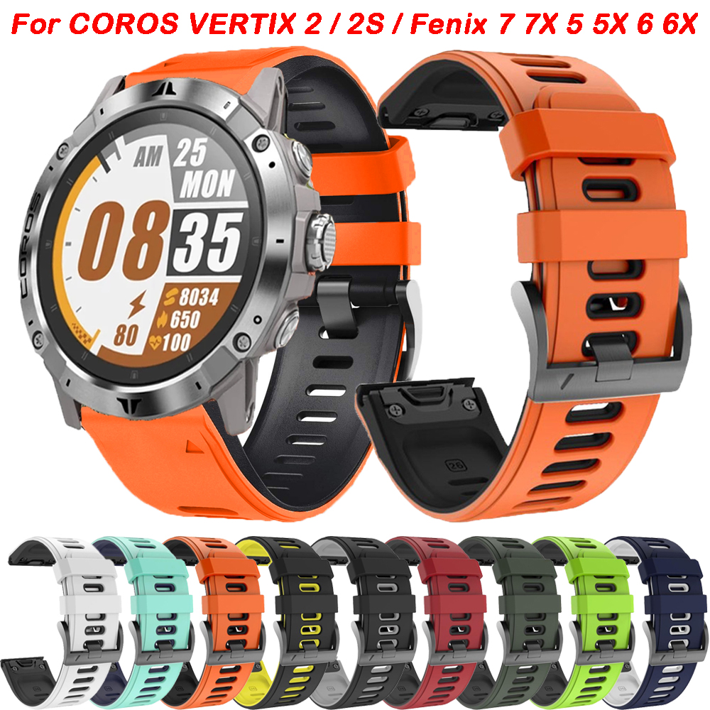 Silicone Watch Band 22Mm - Ersatz armbänder 22mm 26mm für Coros
