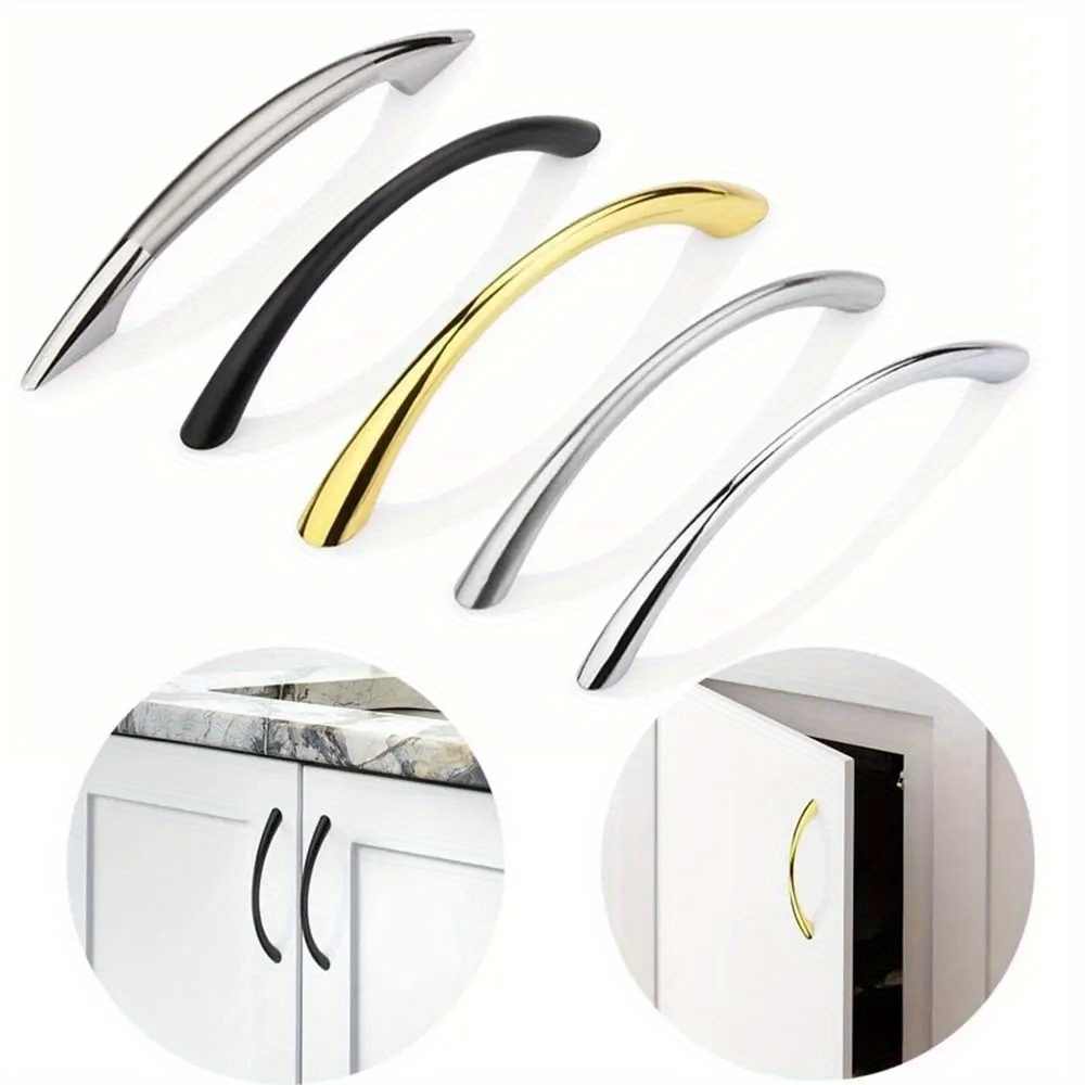 Curved Spring Bar - 10 Stück gebogene Griffe aus Zinklegierung,