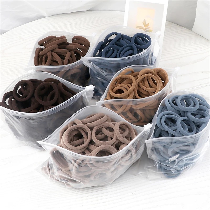 Silicone Band Women - 50 Teile/satz Frauen Mädchen Grundlegende Haar