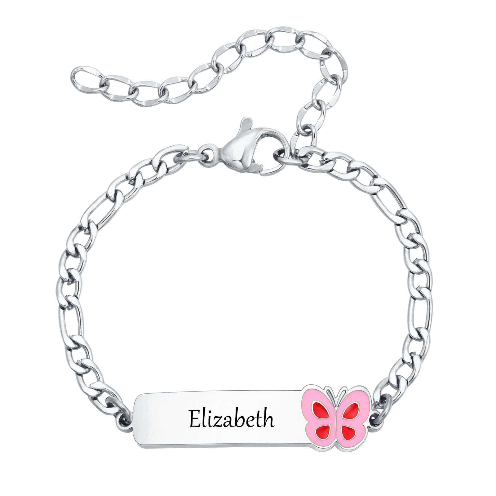 Butterfly Clasp Deployant - Vnox personal isierte Taufe Geschenk an