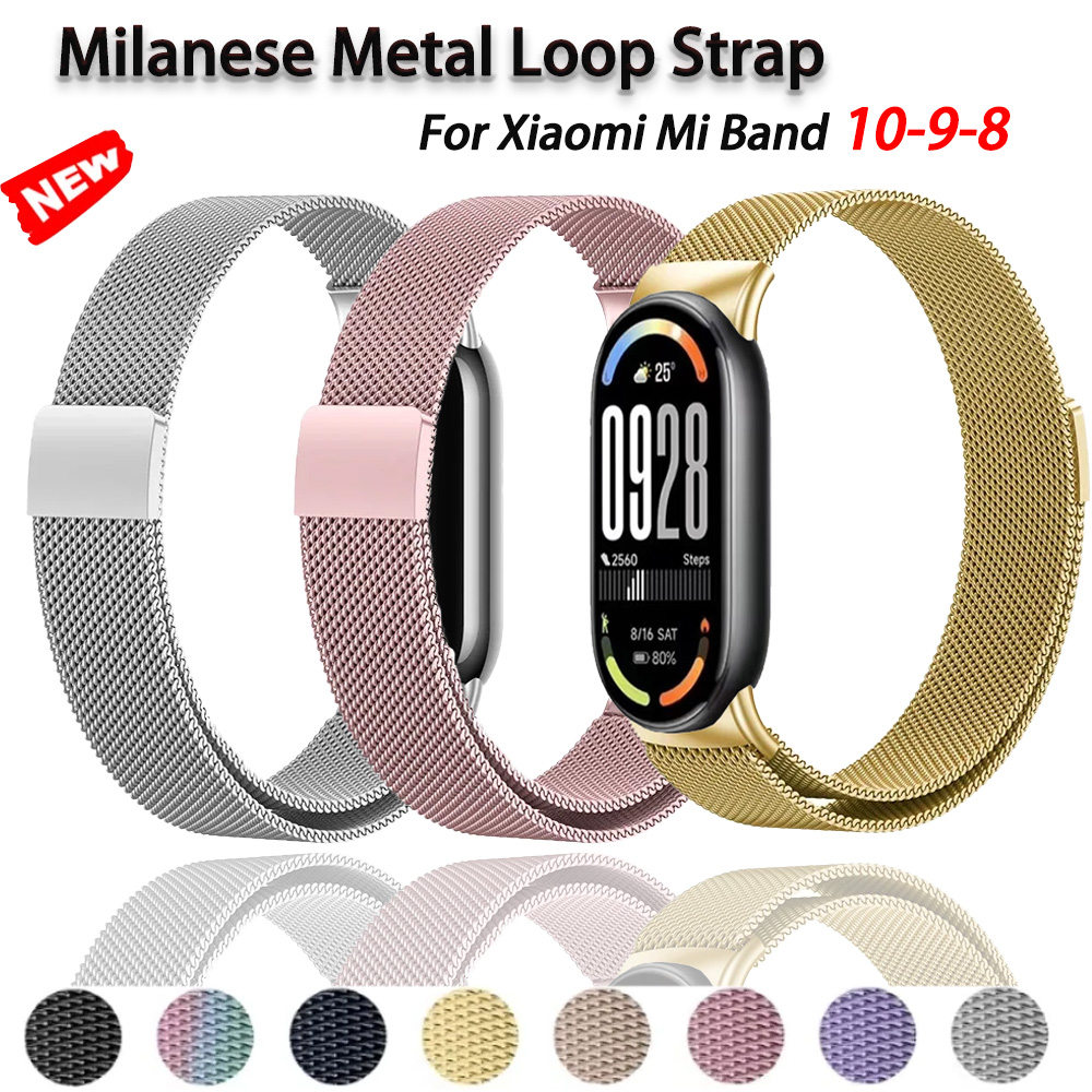 Milanese Loop Magnetic - Milanese Loop Armband für Xiaomi Mi