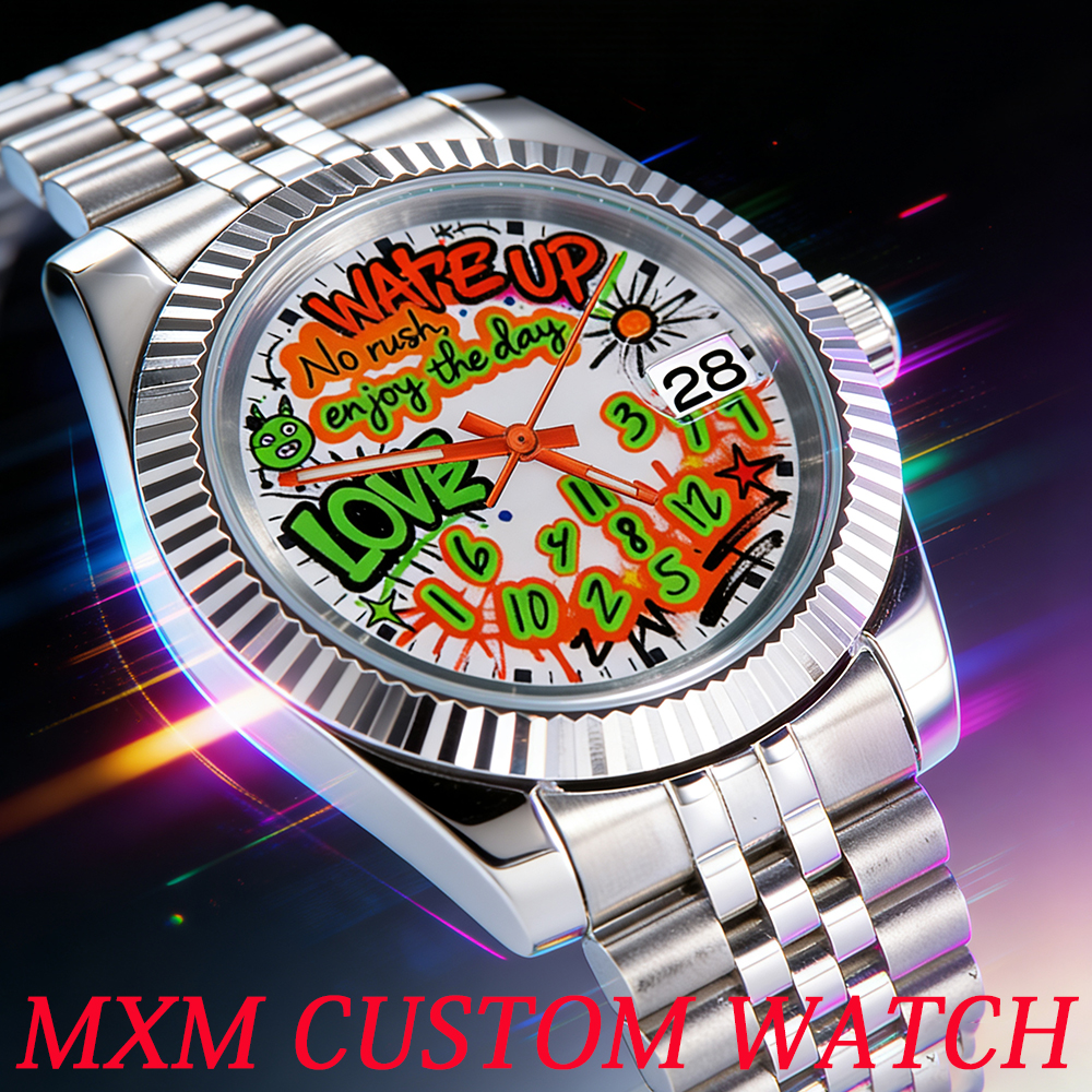 Stainless Bracelet Diver - Luxus-Uhr China NH35 36mm/39mm Gehäuse Graffiti-Uhr