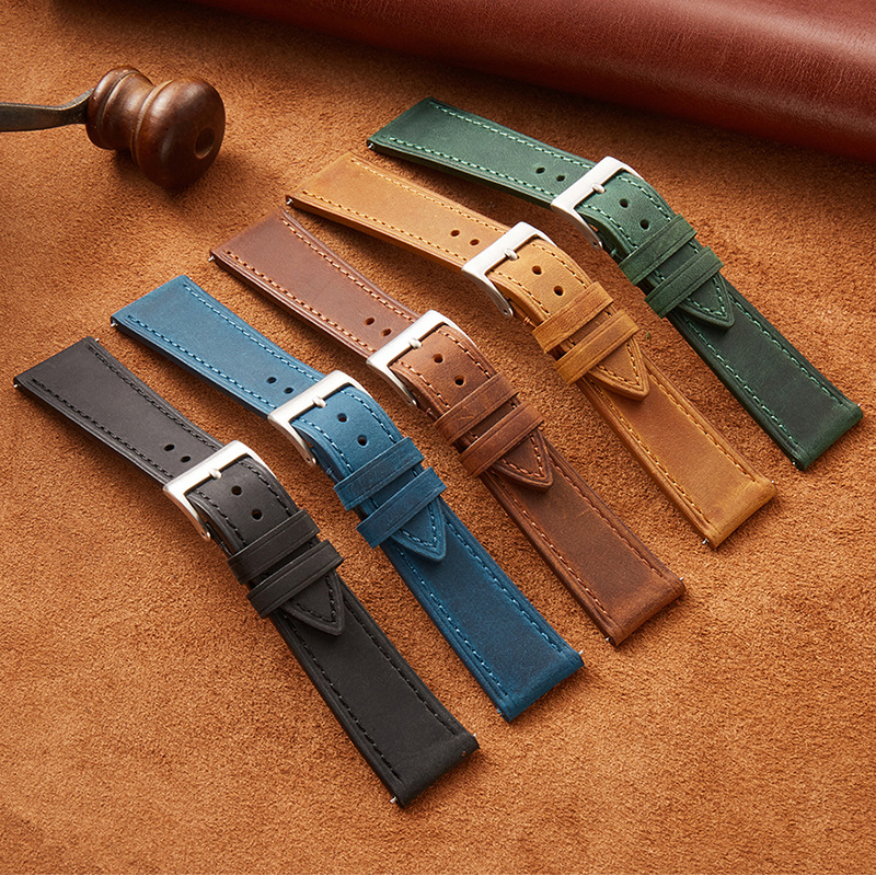 Leather Strap Quick Release - Vintage Uhrenarmband Schnellverschluss 18mm 19mm 20mm
