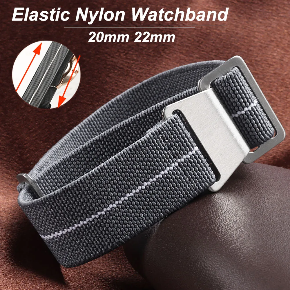 Parachute Strap Elastic - Elastisches Uhrenarmband 60er Jahre Französische Truppen