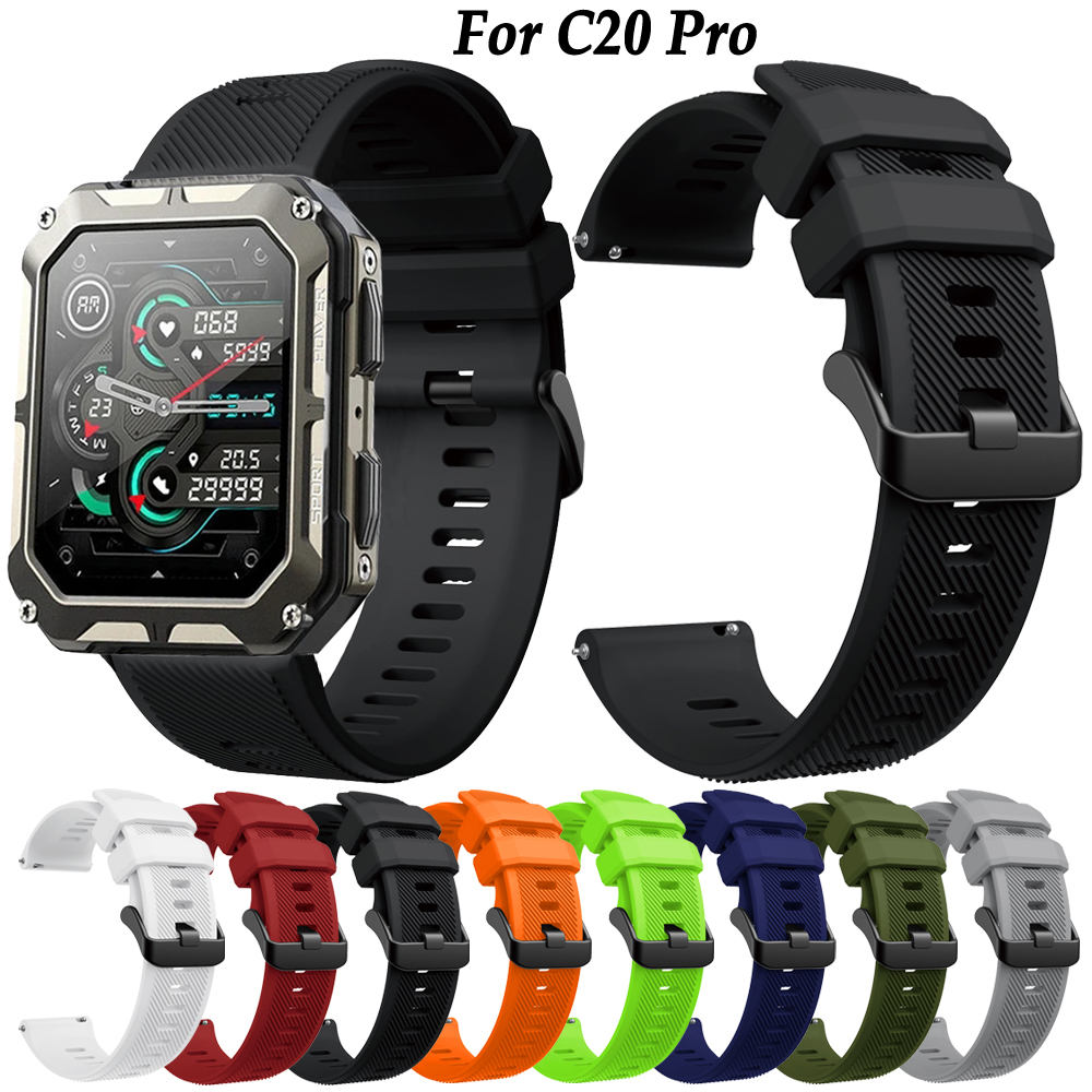 Silicone Watch Band 22Mm - C20 pro Smartwatch 22mm Armband Silikon