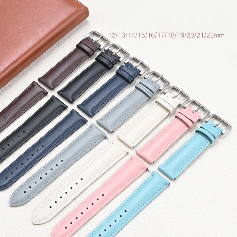 Leather Strap Quick Release - Echt leder armband 12/13/14/15/16/17/18/19/20/21/22mm Männer Frauen