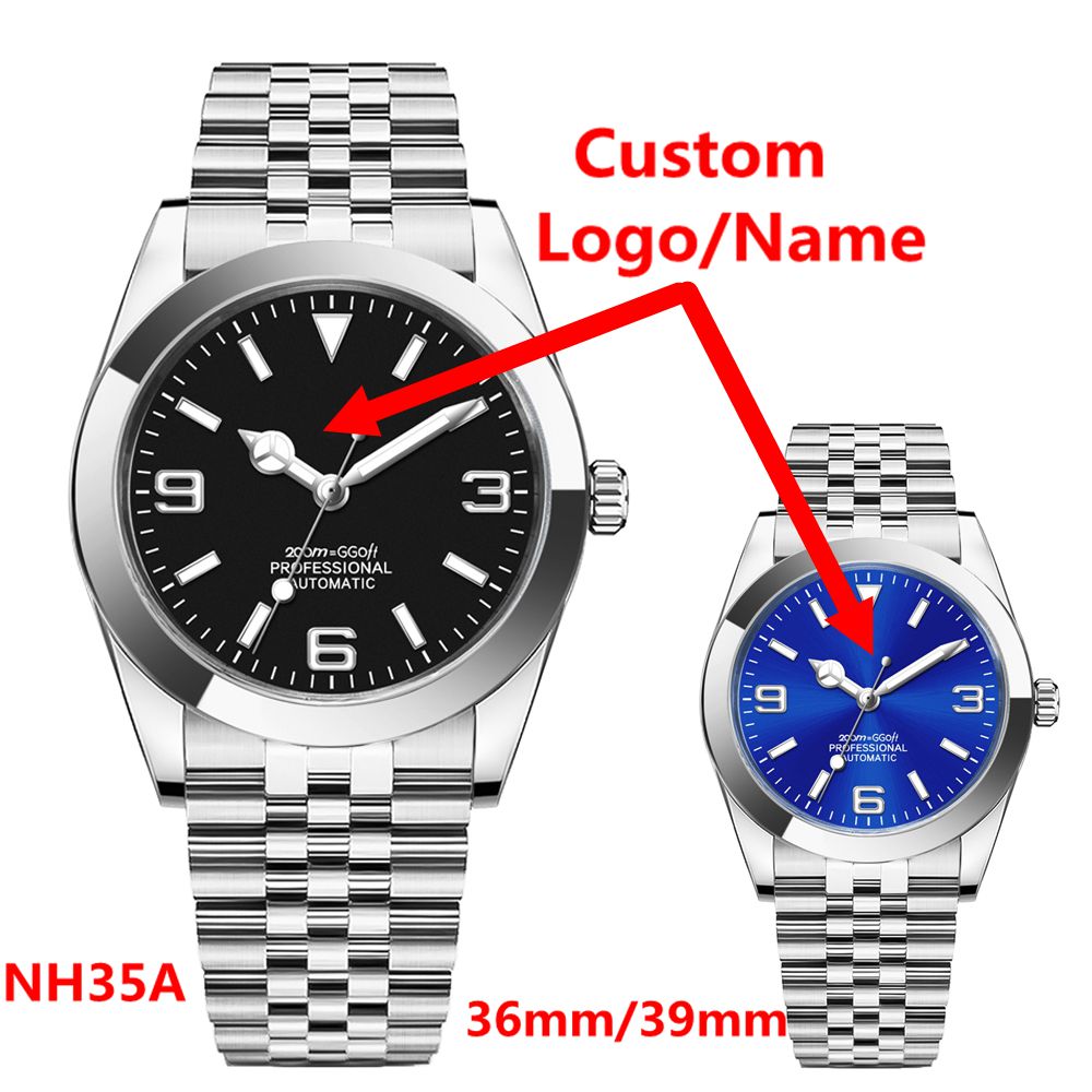 Stainless Bracelet Diver - Benutzerdefiniertes Logo Luxus NH35 Uhr Damen