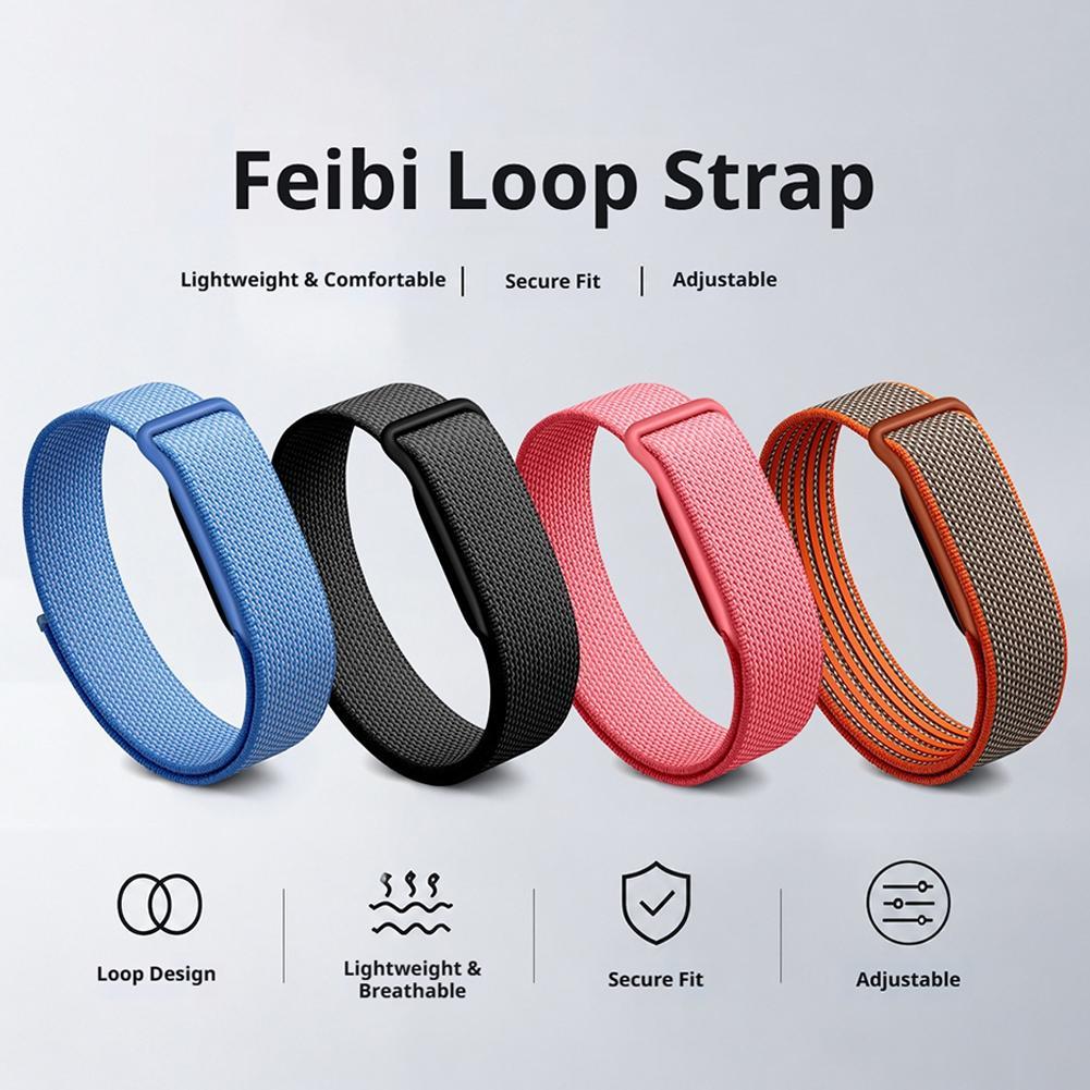 Sport Loop Velcro - Nylon-Schlaufen-Sportarmband mit Klettverschluss für Google Fitbit
