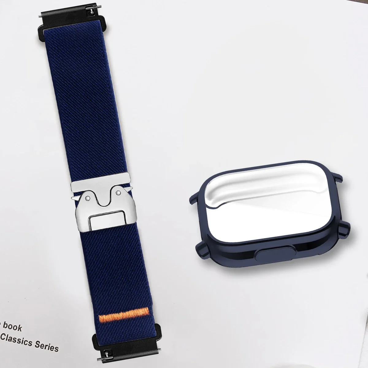 Parachute Strap Elastic - Nylonbänder + TPU-Gehäuse für Redmi Watch