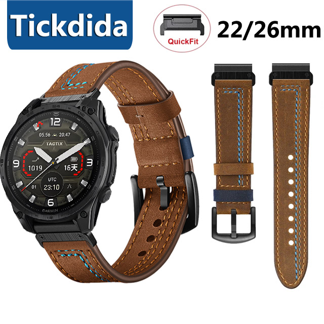 Leather Strap Quick Release - 22 mm 26 mm Echtlederarmband für