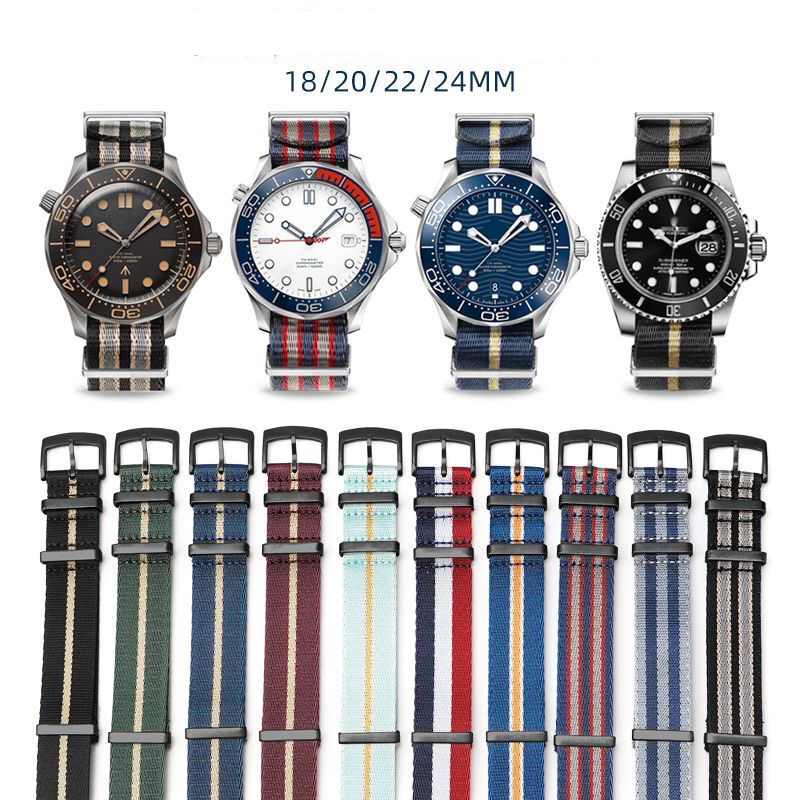Nato Strap Nylon - Hochwertiges Nylon-Uhrenarmband für OMEGA Seamaster Seiko
