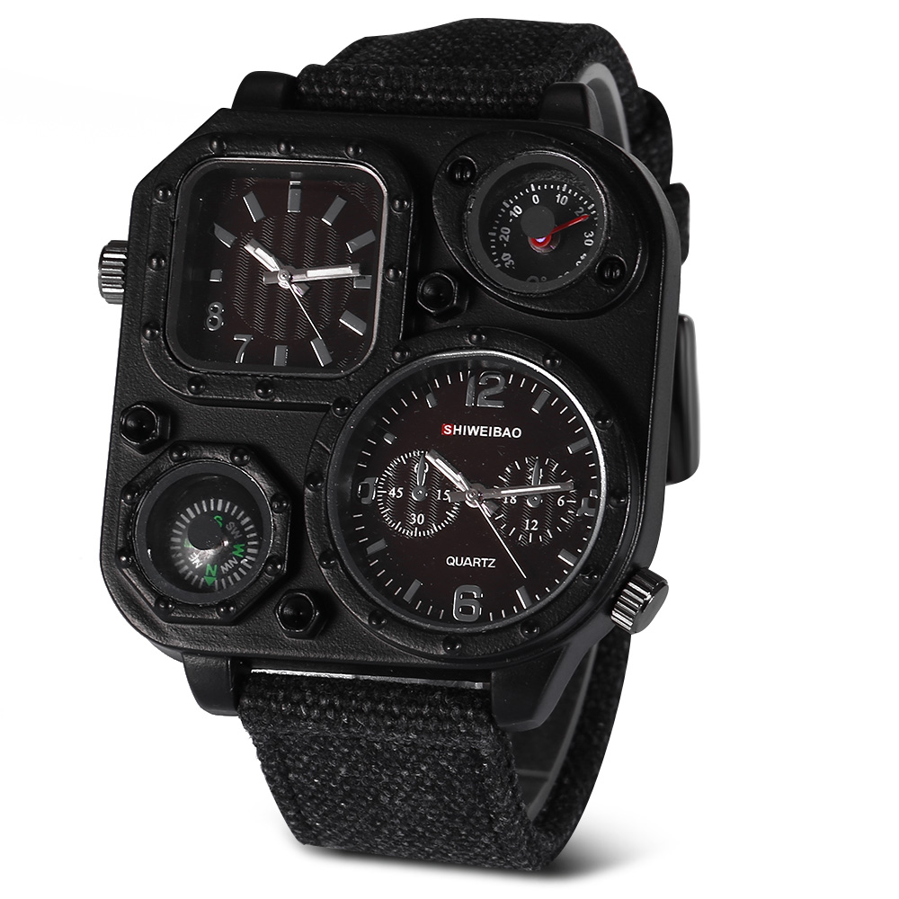 Canvas Strap Watch - Quarz Herrenuhren Top-marke Luxus Leinwand Strap