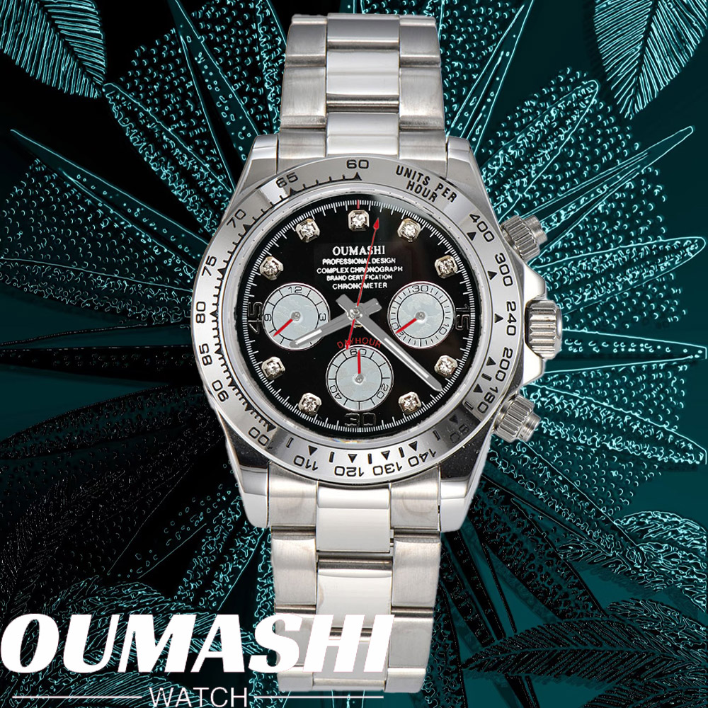 Stainless Bracelet Diver - Luxus VK63 UHR 39,3 mm Quarz
