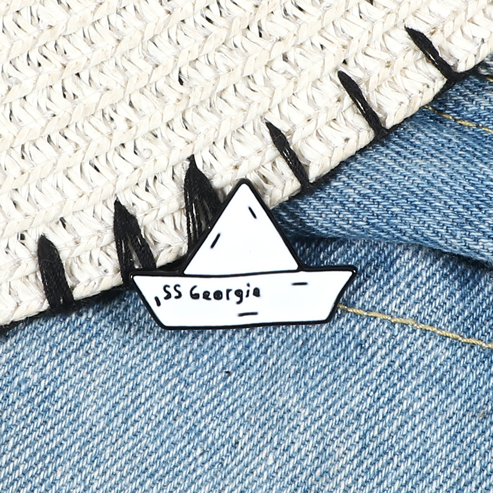 Buckle Pin Ss - Papier Boot Emaille Pin SS Georgie