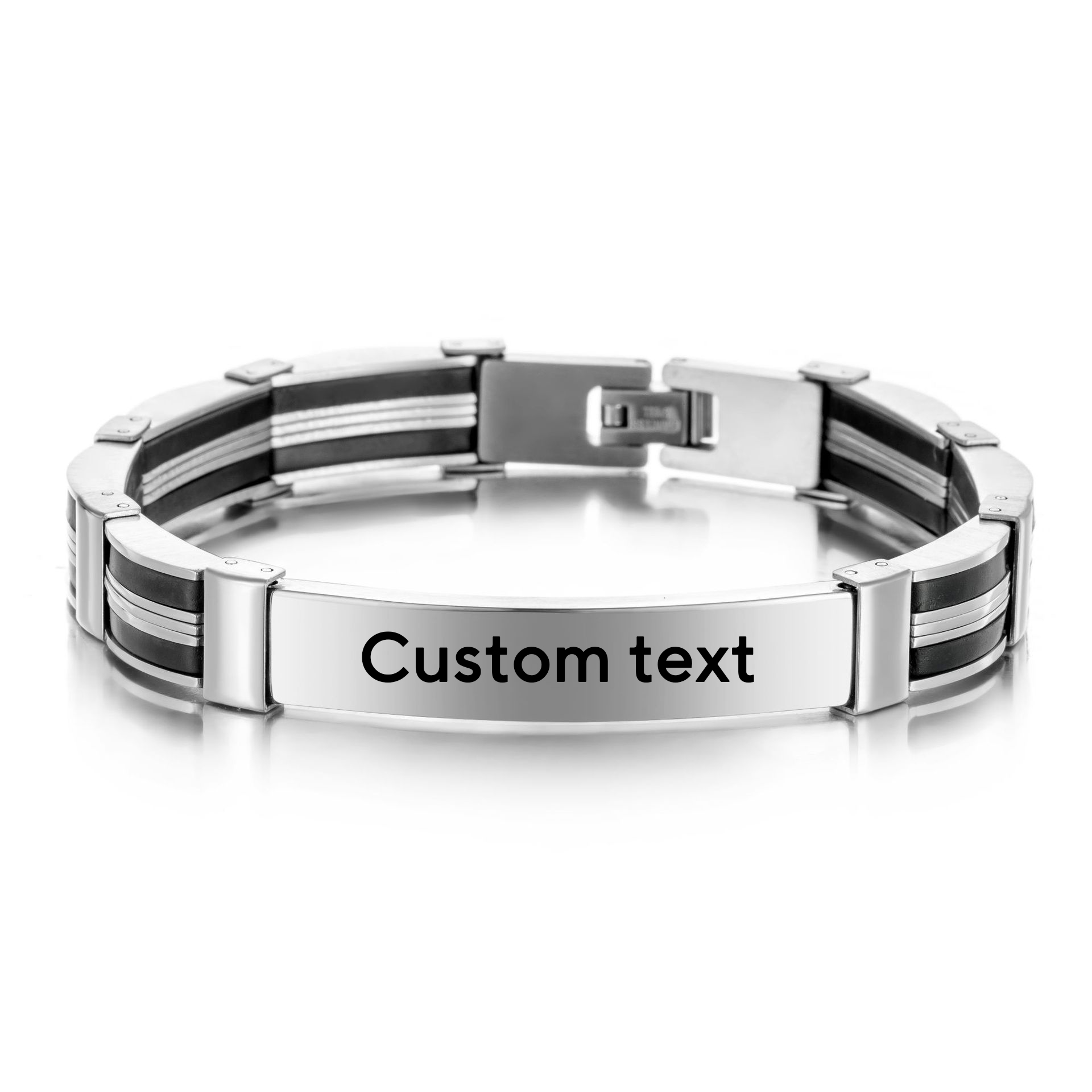 Silicone Band Women - Punk-Armband mit individuellem Text und Namen