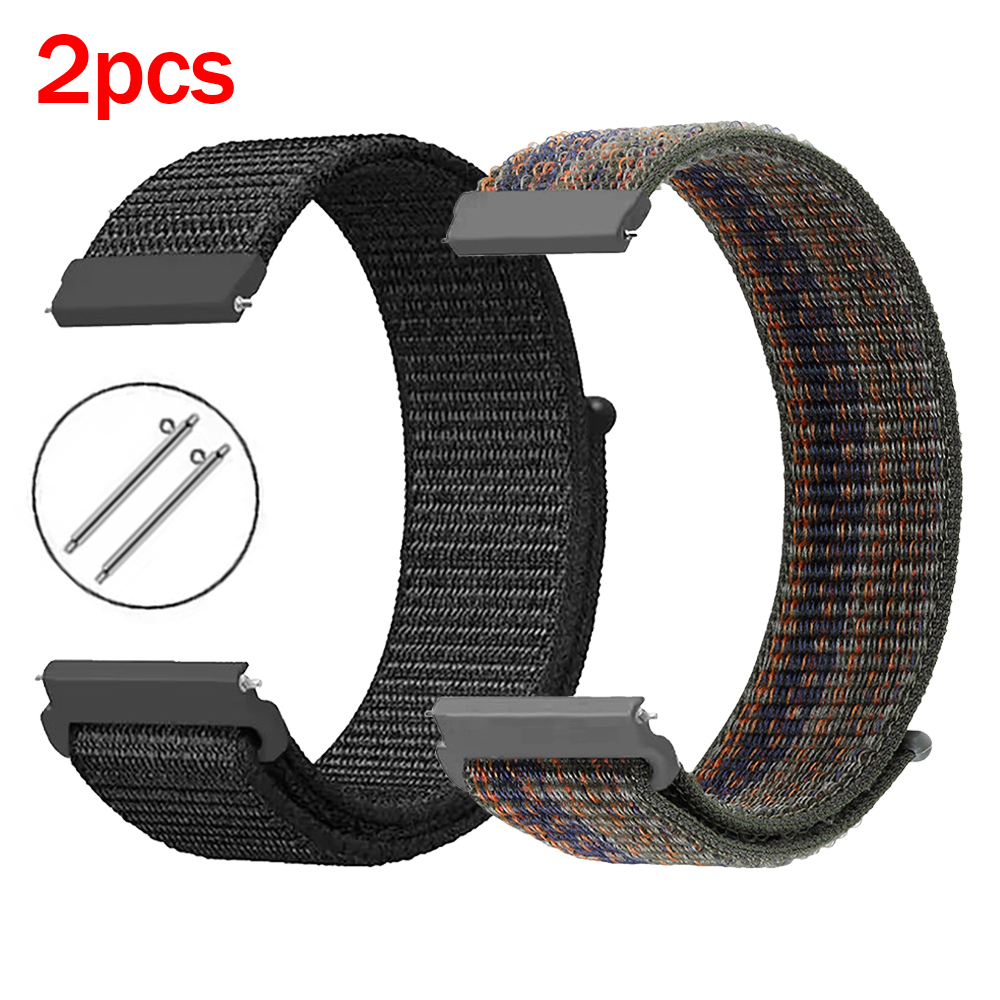 Sport Loop Velcro - 2 Stücke 22mm Nylon Sport Armband