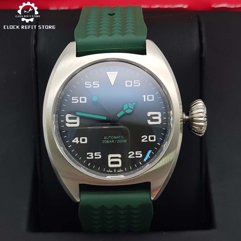 Rubber Strap Diver - Modische 36MM Automatikuhr mit 316L Edelstahlgehäuse,