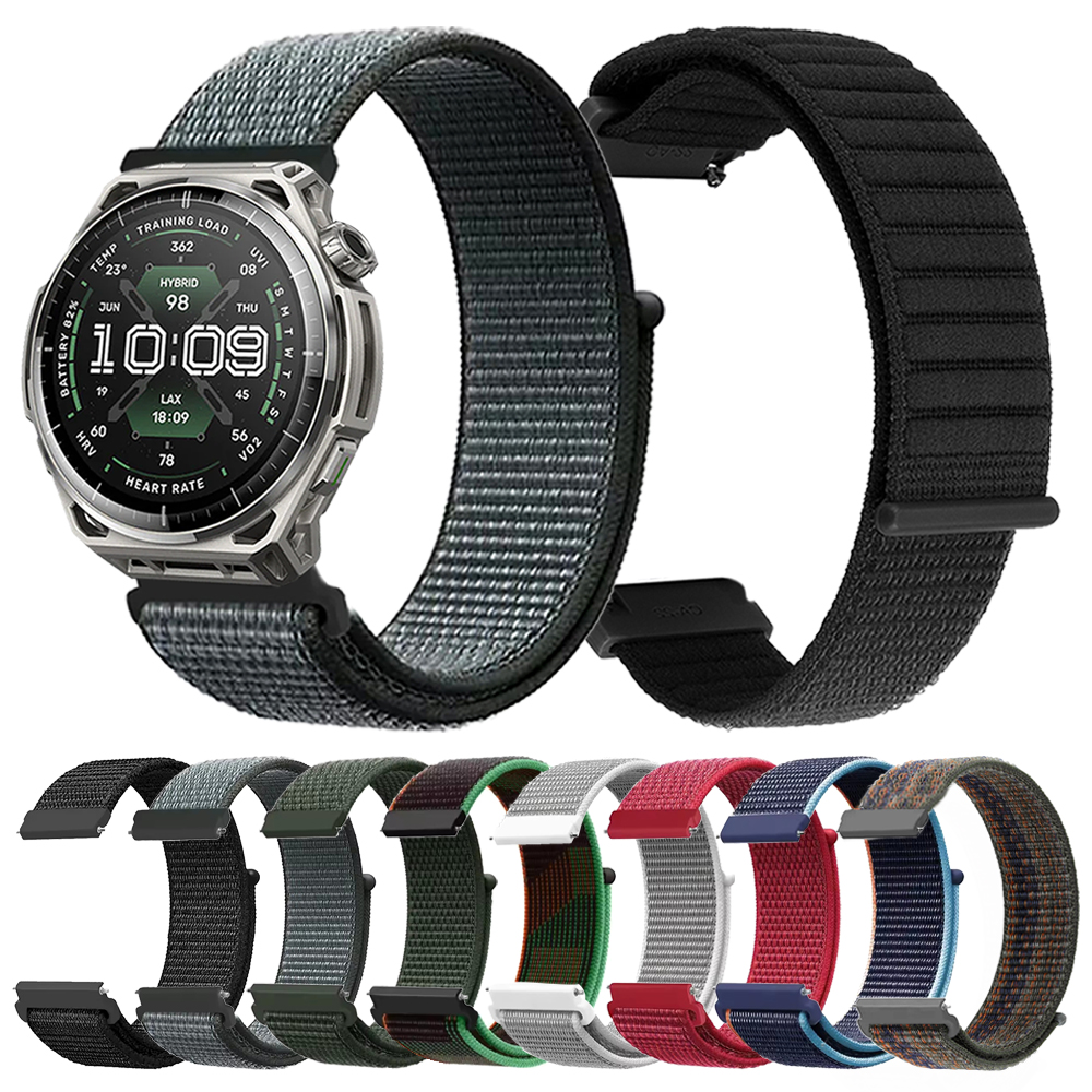 Sport Loop Velcro - 20mm 22mm Nylon-Schlaufenarmband für Amazfit BALANCE