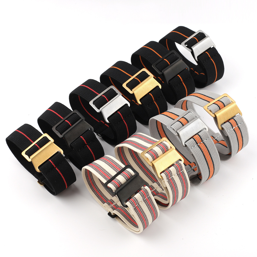 Parachute Strap Elastic - Fallschirm-Nylon-Uhrenarmband, 18 mm, 20 mm, 22