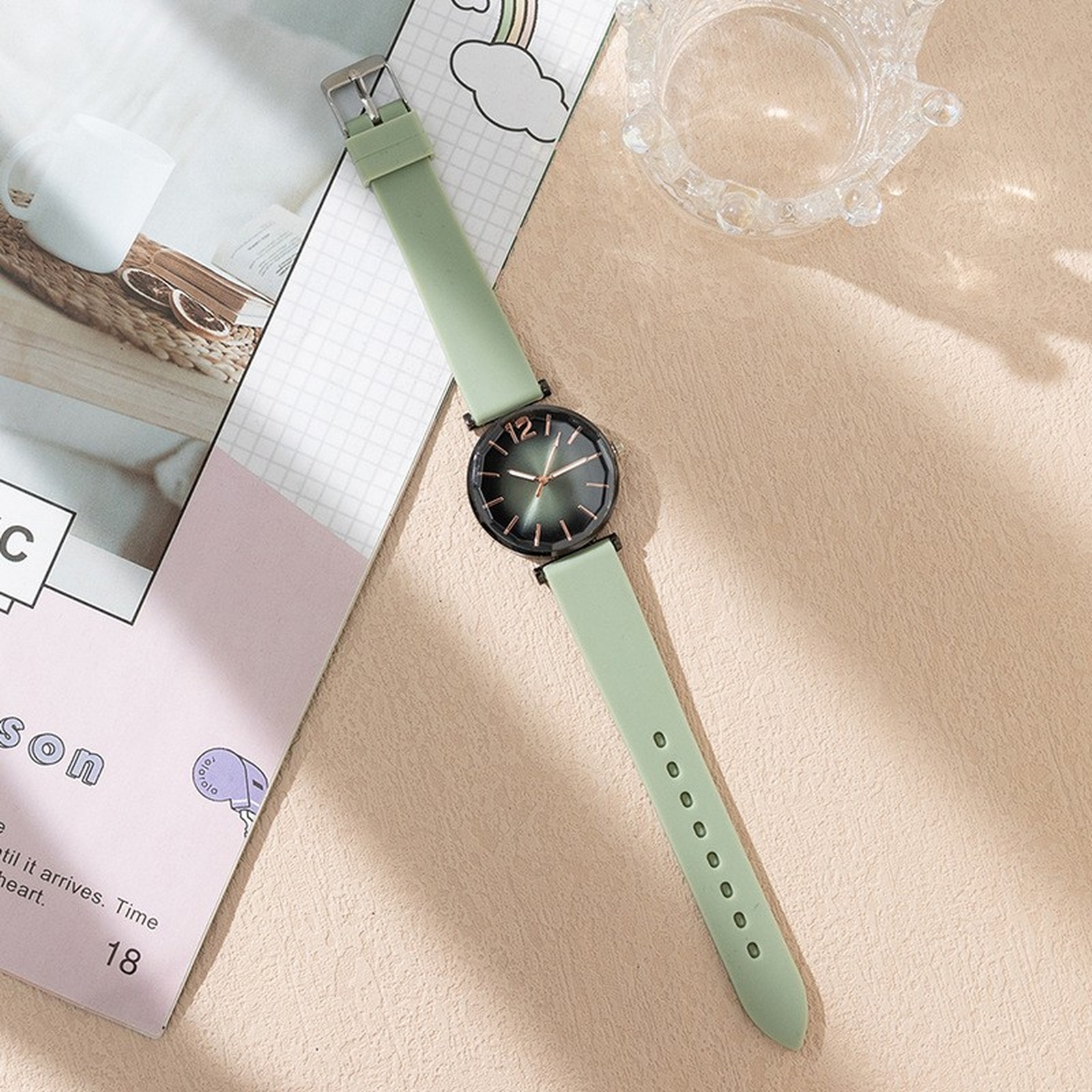 Mode Damen Uhr Sport Einfache  – Silicone Band Women Bewertung und Preis