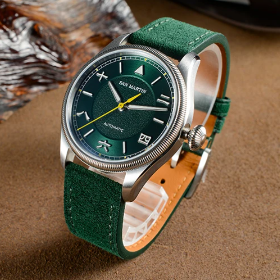 San Martin Herren-Automatikuhr – Leather Strap Quick Release Bewertung und Preis