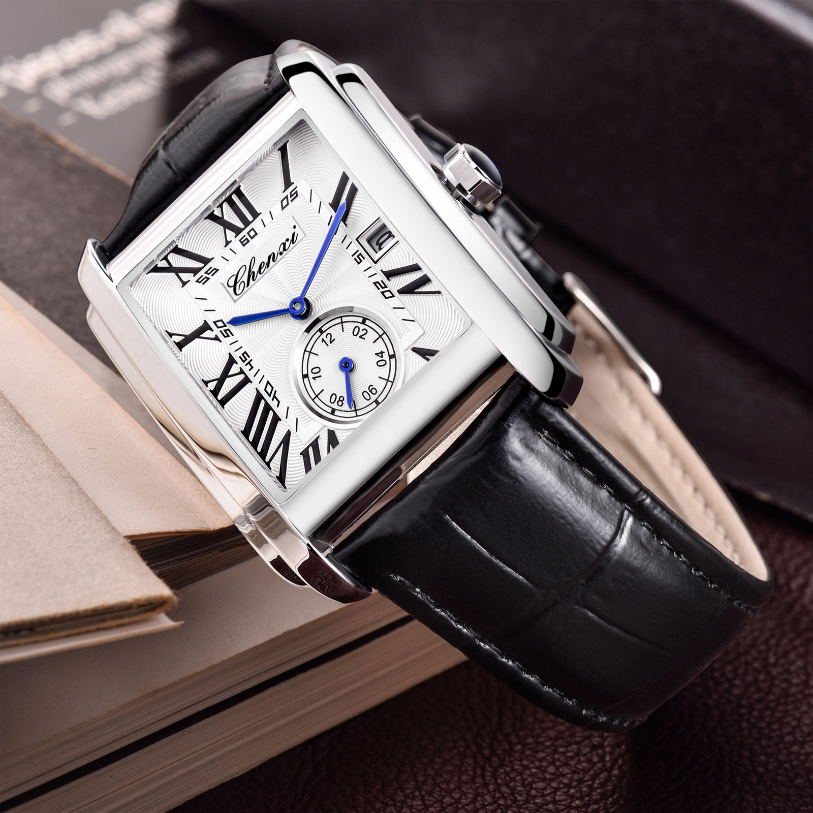 Chenxi 8216 Neue Mode Junge Kl – Leather Watch Band Men Bewertung und Preis