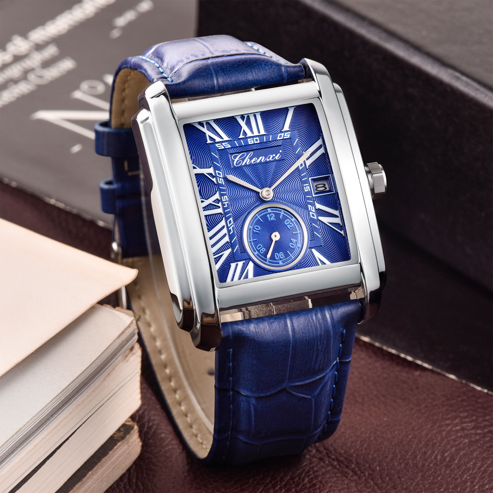 Chenxi 8216 Neue Mode Junge Kl – Leather Watch Band Men Bewertung und Preis