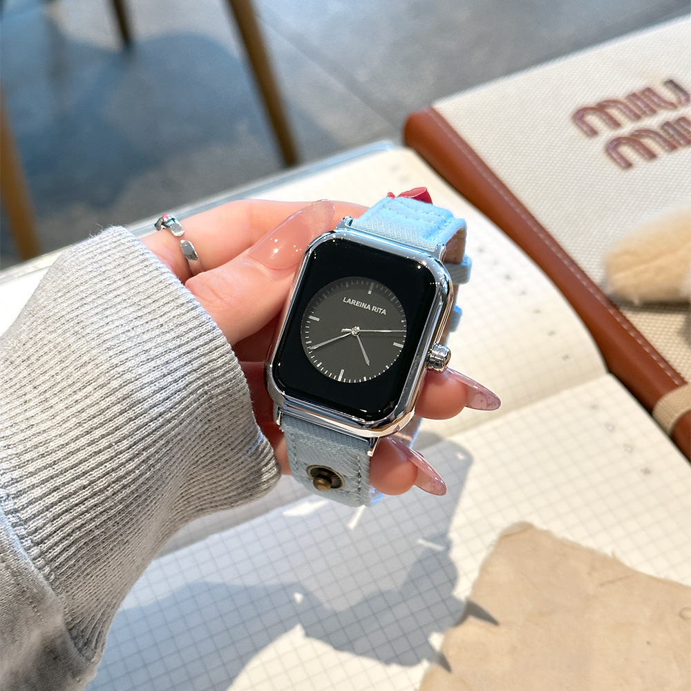 Neue stilvolle quadratische Uh – Canvas Strap Watch Bewertung und Preis