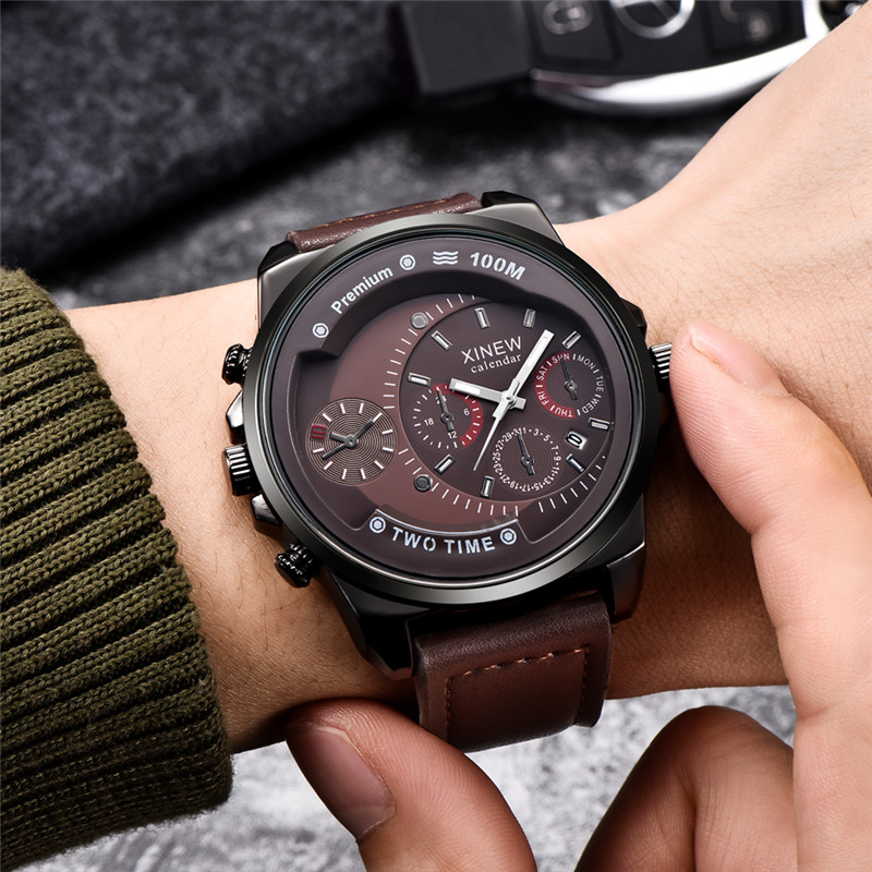 Original XINEW Marke Männer Uh – Leather Watch Band Men Bewertung und Preis