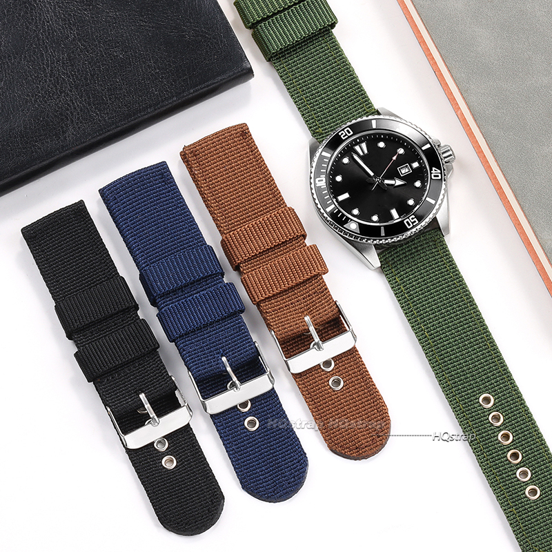 Nylon-Uhrenarmband, braun, grü – Nato Strap Nylon Bewertung und Preis