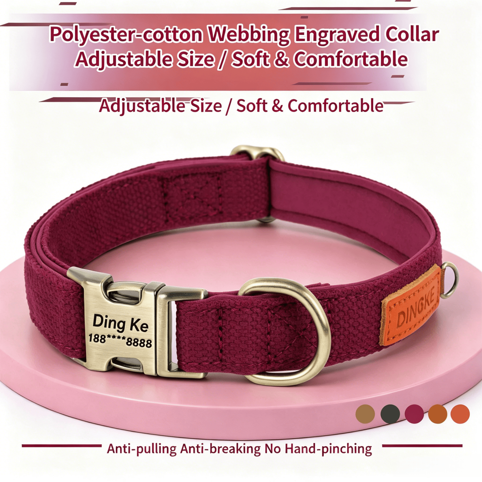 Personalisiertes Hundehalsband – Leather Strap Quick Release Bewertung und Preis