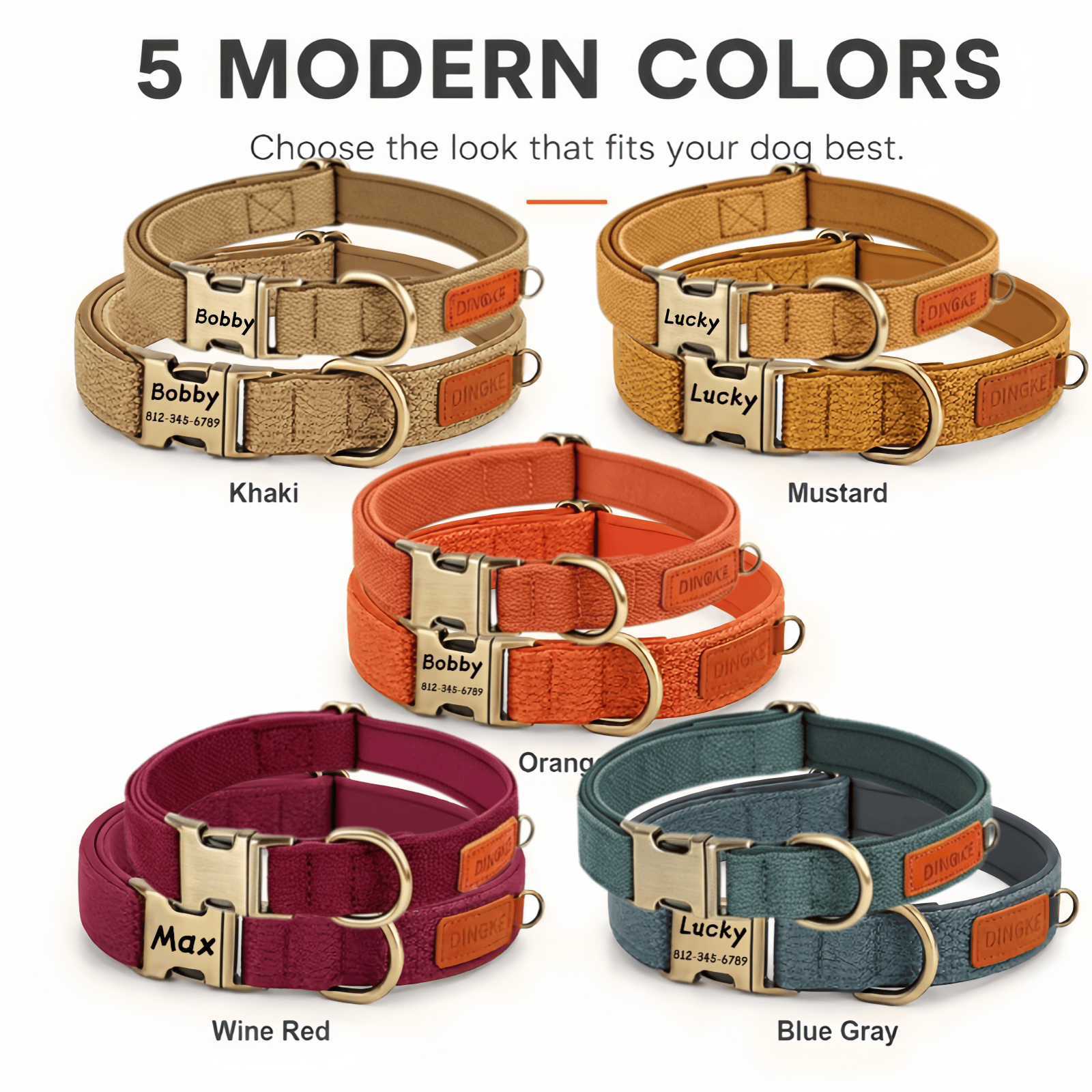 Personalisiertes Hundehalsband – Leather Strap Quick Release Bewertung und Preis