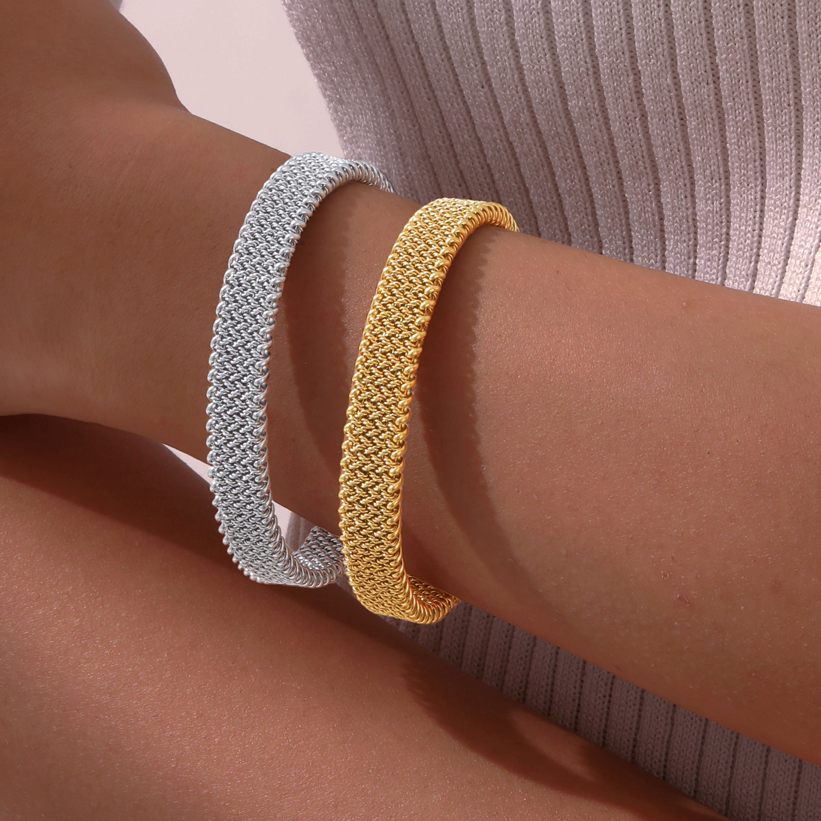 10 mm geflochtenes Stretch-Arm – Mesh Strap Metal Bewertung und Preis