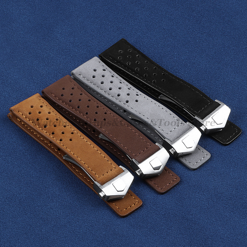 Echtes Rindsleder-Uhrenarmband – Suede Strap Watch Bewertung und Preis