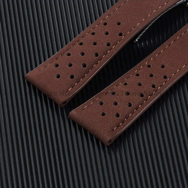 Echtes Rindsleder-Uhrenarmband – Suede Strap Watch Bewertung und Preis