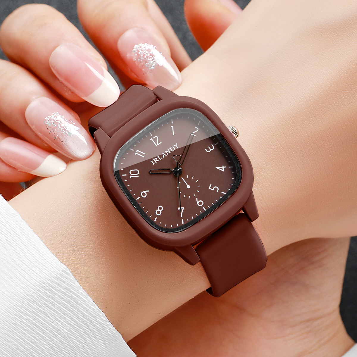 2 Stück/Set Modische Quadratis – Silicone Band Women Bewertung und Preis