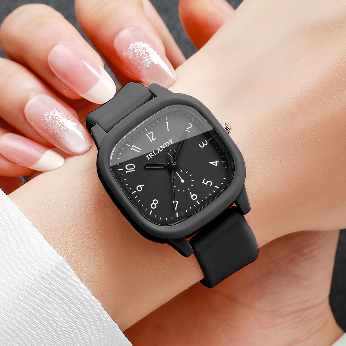 2 Stück/Set Modische Quadratis – Silicone Band Women Bewertung und Preis
