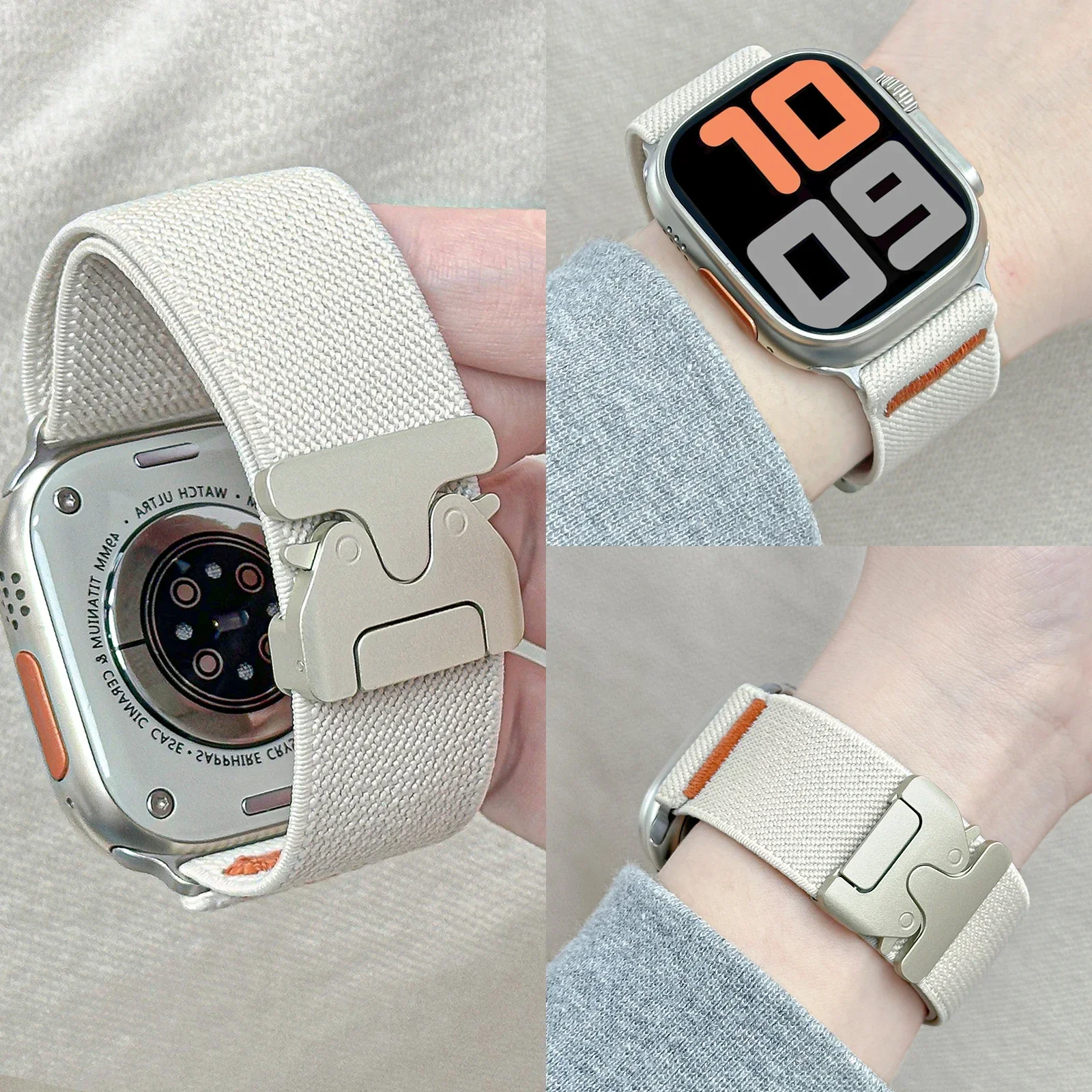 Nylonarmband für Apple Watch B – Parachute Strap Elastic Bewertung und Preis