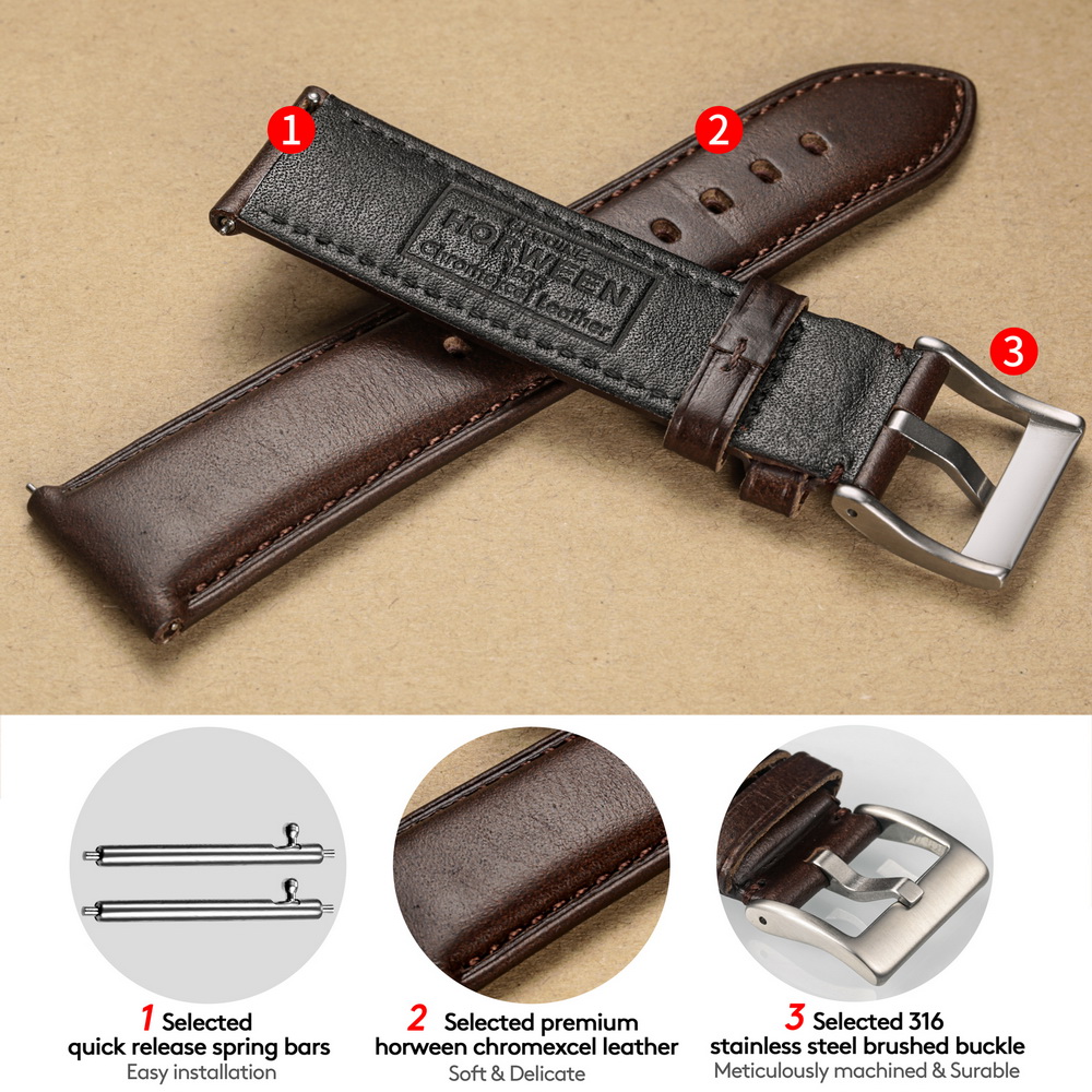 Hemsut Uhrenarmbänder aus echt – Leather Strap Quick Release Bewertung und Preis