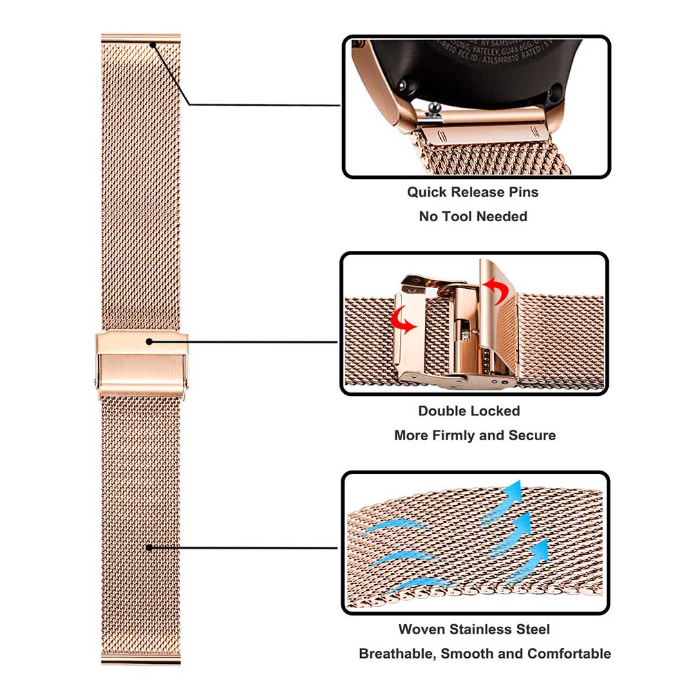 Metallarmband für Samsung Gala – Mesh Strap Metal Bewertung und Preis
