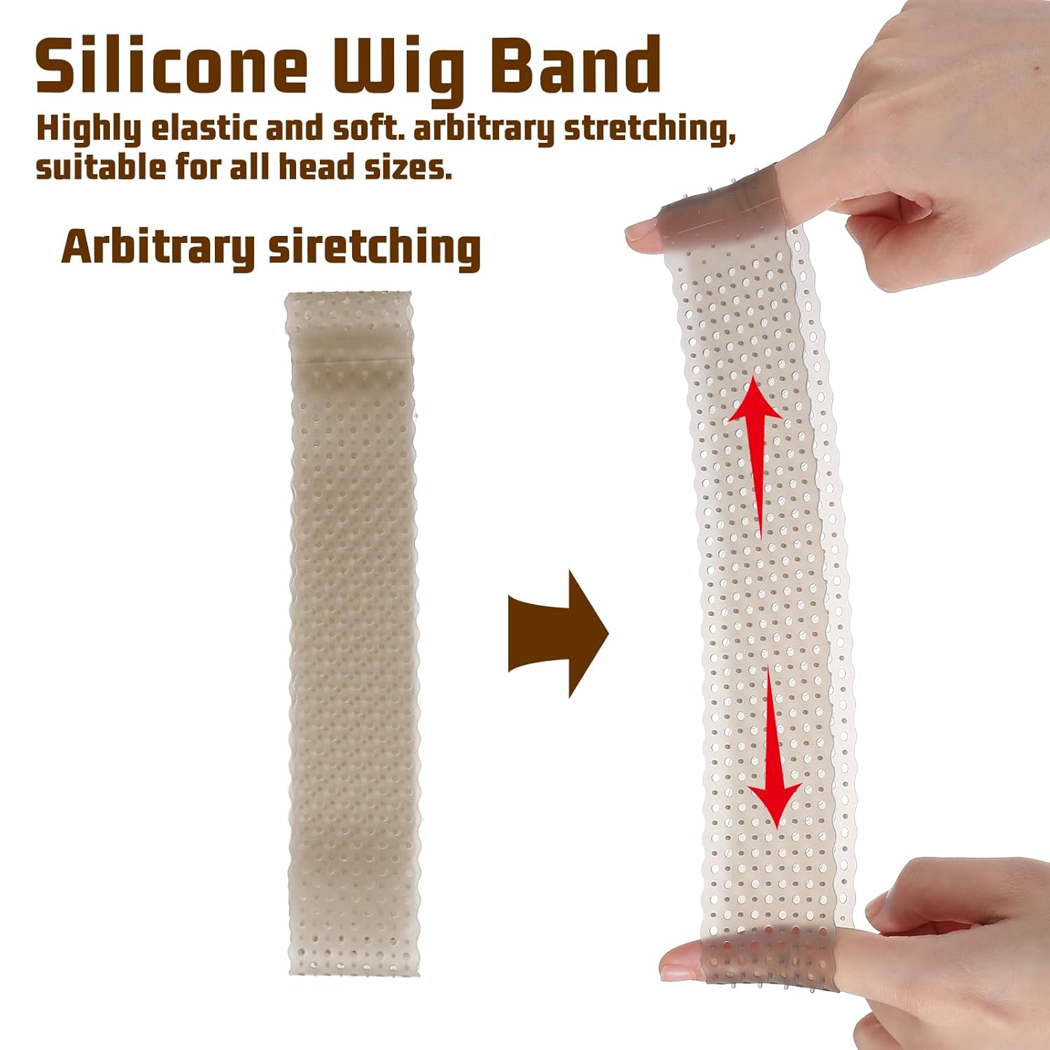 Neues atmungsaktives Perückenb – Silicone Band Women Bewertung und Preis