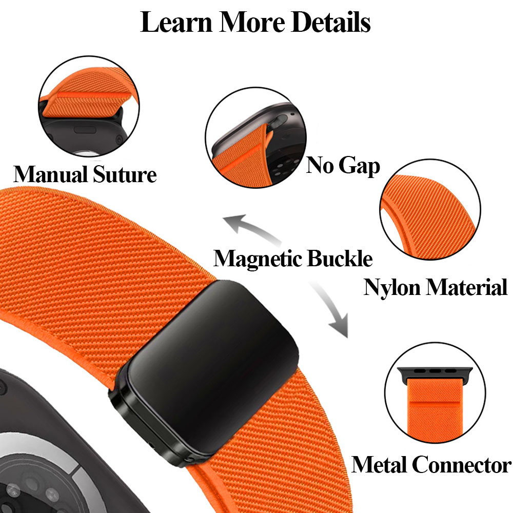 Nylon-Schlaufenarmband für App – Milanese Loop Magnetic Bewertung und Preis