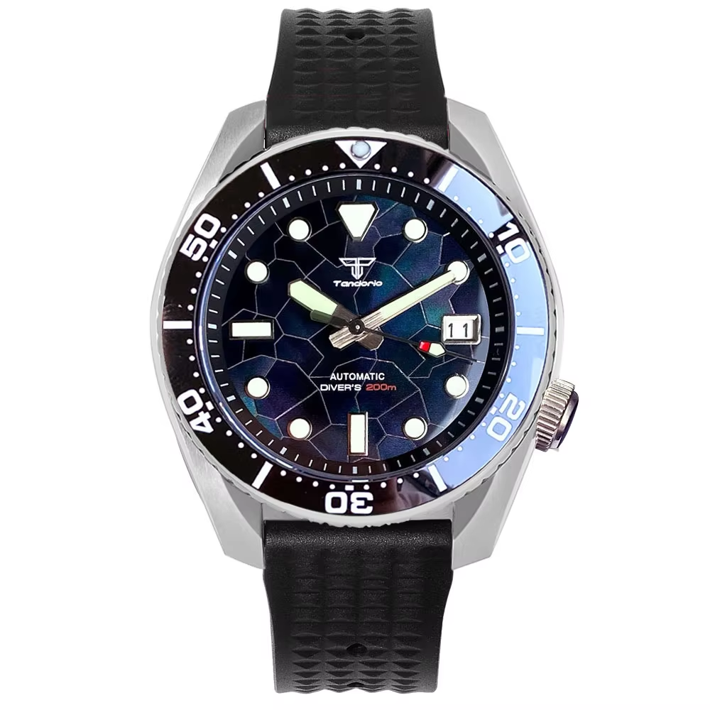 Tandorio 42,5 mm Japan NH35A A – Rubber Strap Diver Bewertung und Preis