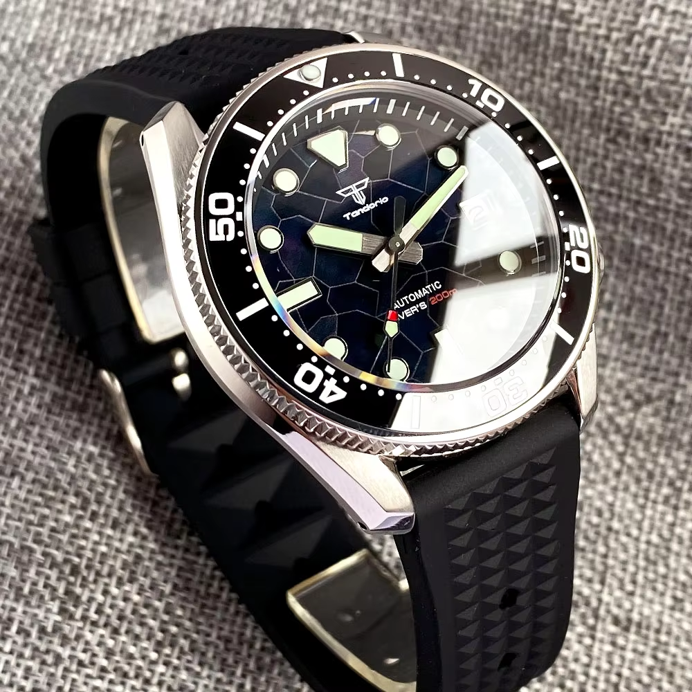 Tandorio 42,5 mm Japan NH35A A – Rubber Strap Diver Bewertung und Preis