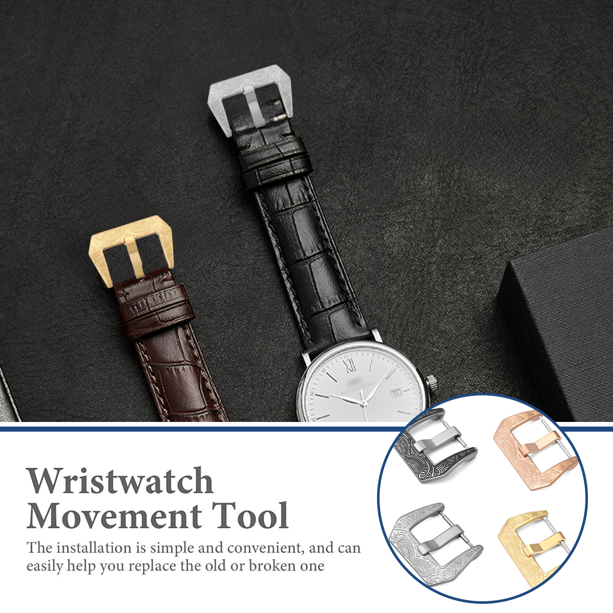 18mm 20mm 22mm Vintage Metall  – Leather Watch Band Men Bewertung und Preis