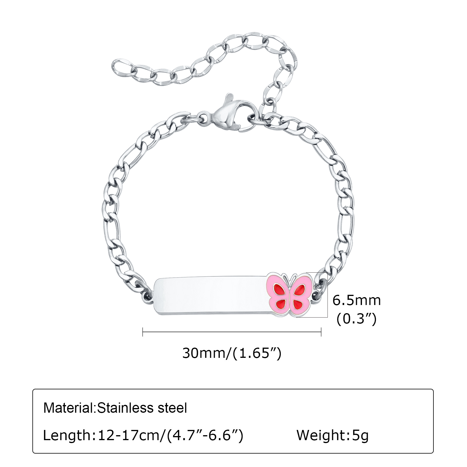 Vnox personal isierte Taufe Ge – Butterfly Clasp Deployant Bewertung und Preis