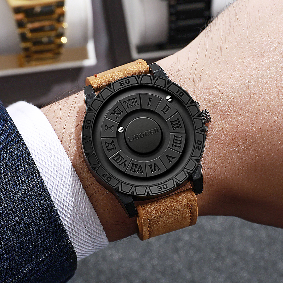 Luxus Magnetische Suspension M – Leather Watch Band Men Bewertung und Preis